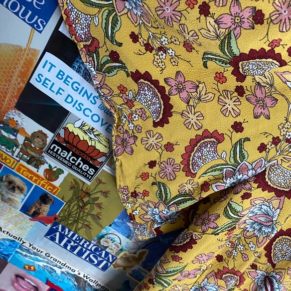 Sanctuary Yellow Sunrays Printed Wrap Dress - Picture 3 of 8